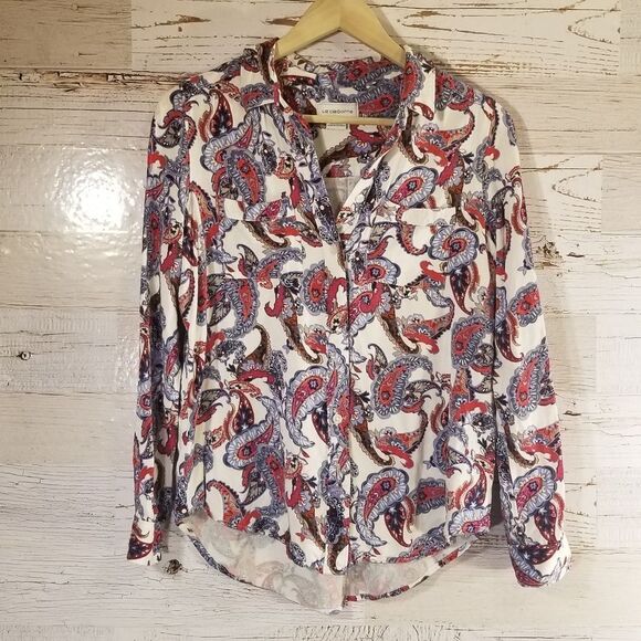 Liz Claiborne full button down top - Picture 1 of 8